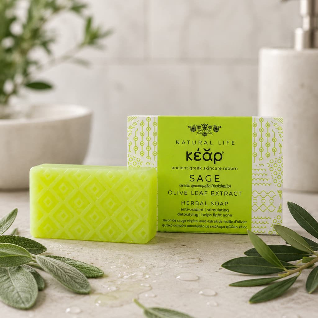 Sage & Olive Leaf Extract Herbal Soap
