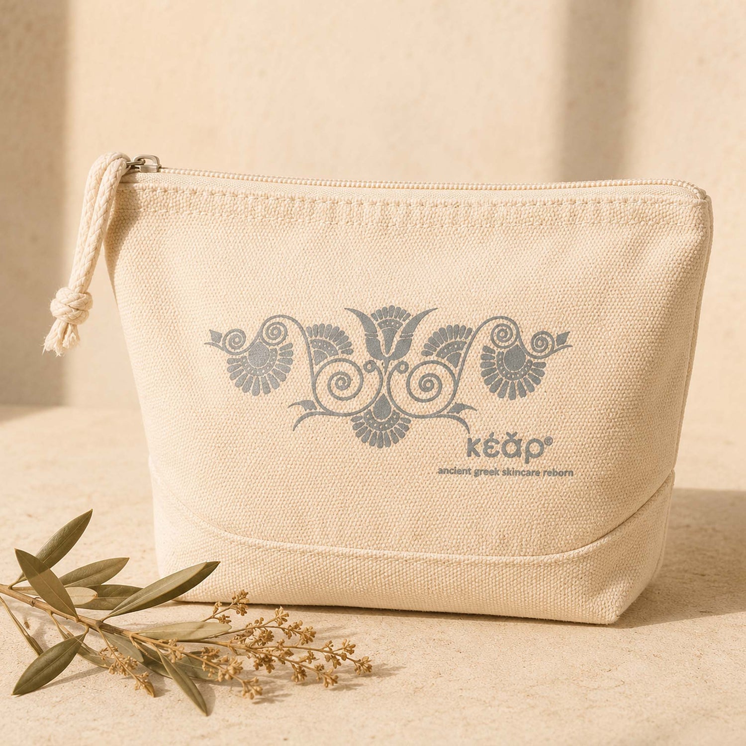 Denim Zip Clutch