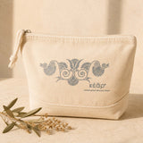 Denim Zip Clutch