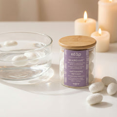 Kear SilkRevive silk cocoons in bowl of water.