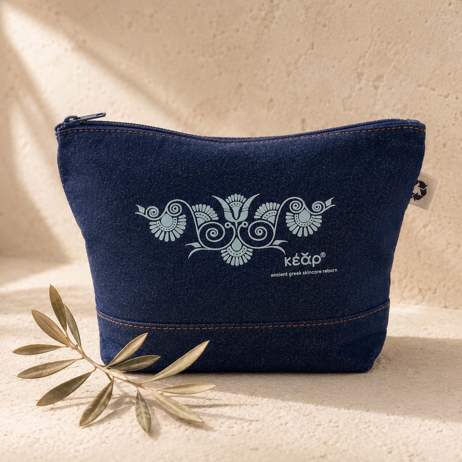 Denim Zip Clutch