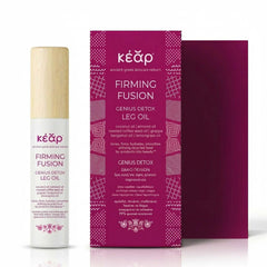Kear firming Fusion waterless body oil glass bottle and packaging.